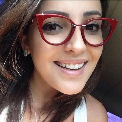 Sunglases Woman Eye Glasses Frame Retro Round Computer Blu Glasses Frame Luxury Female Optical Glasses Women Sunglasses Case