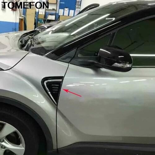 TOMEFON For Toyota C-HR CHR 2016 2017 2018 Car Body Head Fender Side Cover Trim Frame Moulding Styling Exterior Accessories ABS