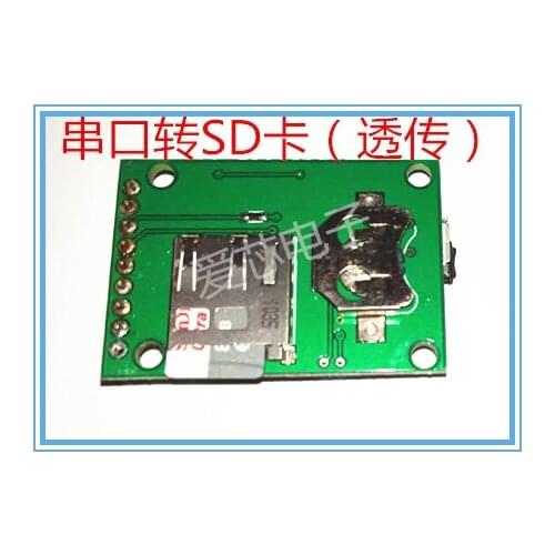 High-speed Serial Data to SD Card Serial Data Storage SD Card Serial Port Transparent Transmission Module with Time Stamp