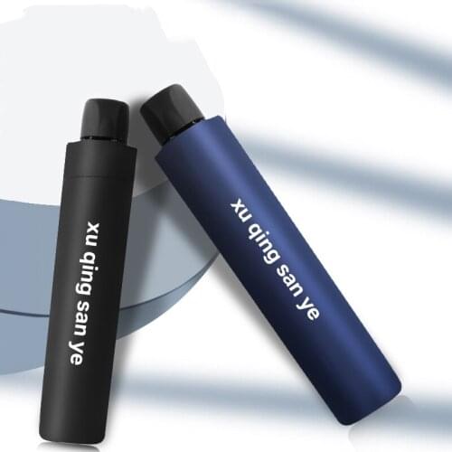 Super Light 8 Bone Hand Open Solid Color 3 Folding Umbrella Foldable Men Women Business Reverse Rain Umbrella