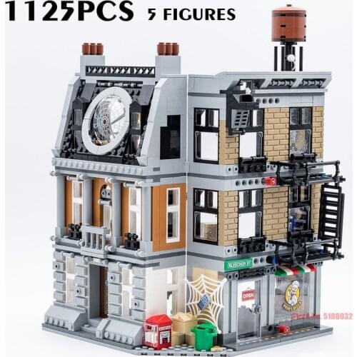 1125PCS Marvel Avengers DR Strange Sanctum Sanctorum Ironman Spiderman 76108 Infinity War Endgame Building Block Bricks Kid Gift
