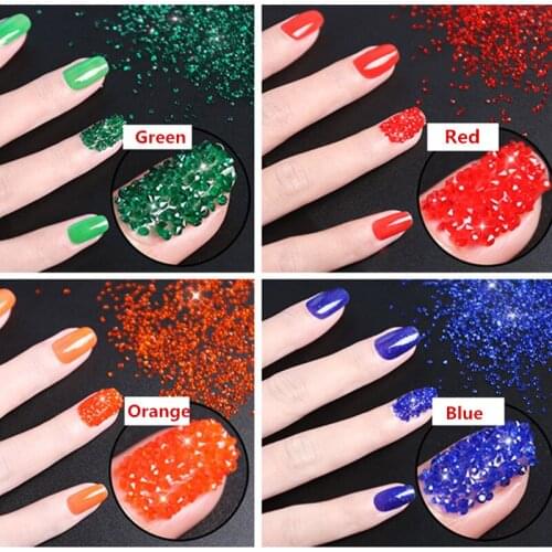 1440pcs Mix Colors Mix Sizs 1.6mm 21 Colors Zircon Nail Rhinestones Nail Art Micro Rhinestones Mini Nail Rhinestones Decorations
