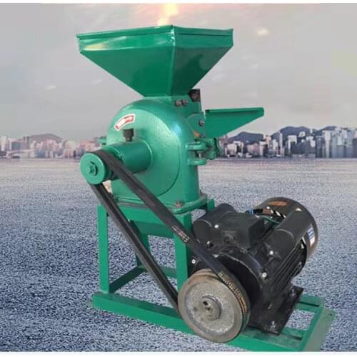 Electric whole grain crusher corn feed rice grain ultrafine herbs powder food mill grinding machine with motorcycle