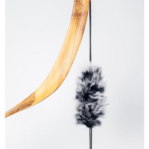 1pair Rabbit Hair Bowstring Shock Absorber Damper Bow Sliencer Stabilizer for Compound Bow Recurve Bow LongBow Hunting Shooting