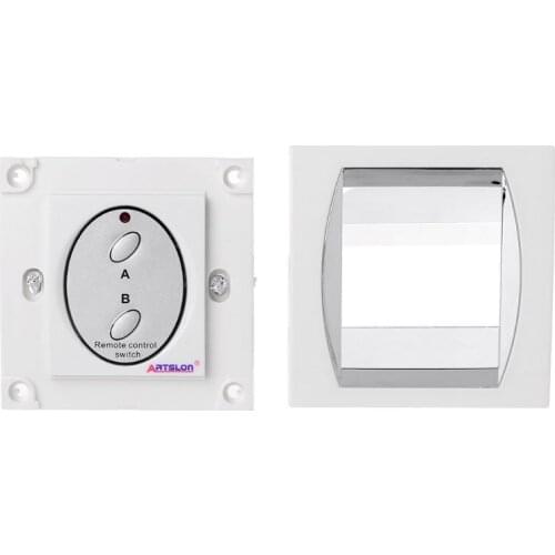 R58A Wireless Digital 2 - channel White Light Lamp Remote Control Switch Power