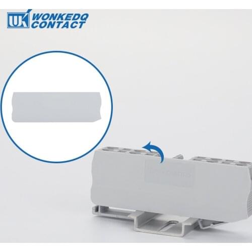 D-ST4-QU 1Pc Barrier Plate For ST4-QU QUATTRO Wire Electrical Connector DIN Rail Terminal Block Accessories End Cover D-ST 4-QU