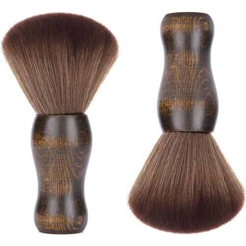 Wooden Hair Brush Soft Hair Fiber Brush To Clean Broken Hair Shaving Cutting hair Removing Hair Hairdressing tool
