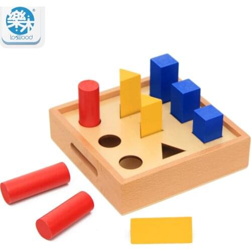 Wood Educational Toys Geometrical Pillar Learning Shape Geometric Kids Toys Children Kids Toys Math Teaching Tools oyuncak