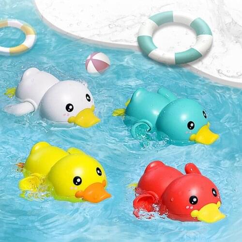 Baby Wind Up Duck Bath Toys Swimming Swim Pool Bath Toy Game Clockwork Rowing Toys for Toddlers Kids Babies Girls Boys Infants