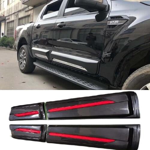 BODY CLADDING SIDE DOOR TRIMS PLATE FIT FOR T7 RANGER EXTERIOR BODY CLADDING KITS ACCESSORIES WILDTRADK T7 2015-2017