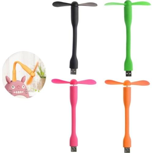 Flexible USB Cooling Fan For Laptop Desktop PC Powerbank Wall Car USB Charger