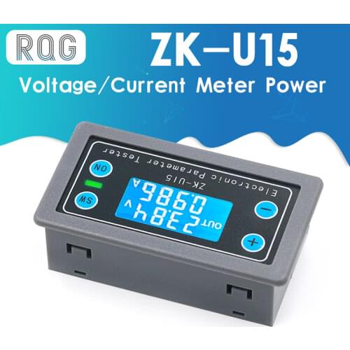 Voltage and current meter power capacity time undervoltage and overvoltage protection battery charge discharge control