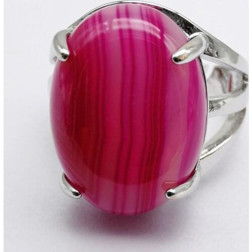 Red Veins Carnelian Stone Oval Bead GEM Finger Ring Jewelry For Woman Gift Size 8 X277