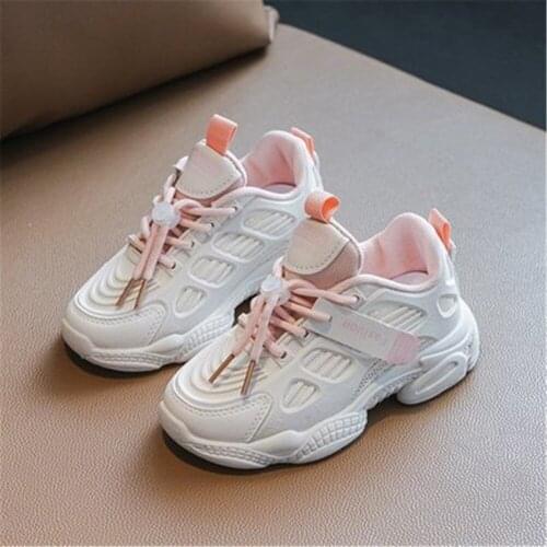 Spring Baby Girls Boys Casual Shoes Soft Bottom Non-slip Breathable Outdoor Fashion Kids Sneakers Children Sports Shoes