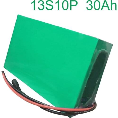 48V 30Ah 13S10P 18650 Li-ion Battery Pack E-Bike Ebike electric bicycle 250*190*70mm Accept customization