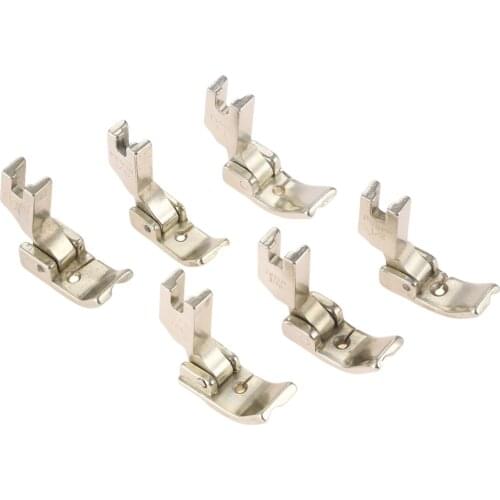 Metal Industrial Sewing Machine Piping Cording Foot LEFT and Right Side fit for JUKI SINGER Sewing Machines 1/8" 3/16" 1/4"