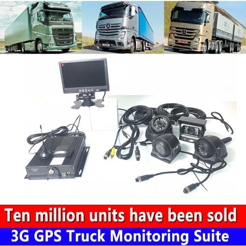 Remote hd video instant Monitoring 3G GPS Truck Monitoring Suite speed alarm prompt Truck 4CH video Monitoring Mobile DVR