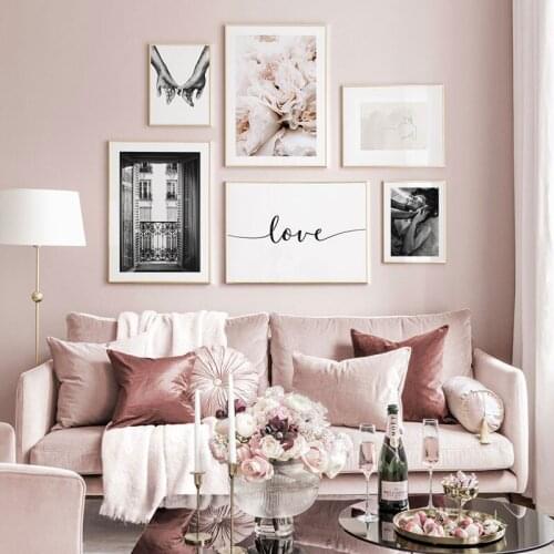 Adventurer Gallery Wall Blossoming Roses Posters Landscape Canvas Painting Print Wall Art Picture For Living Room Home Decor