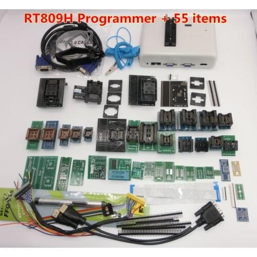 Newest Software ORIGINAL RT809H EMMC-Nand FLASH Extremely fast universal Programmer TSOP56 TSOP48 BGA63