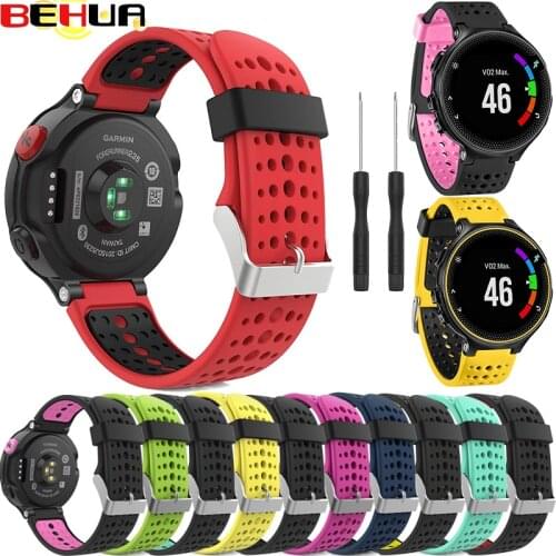 Watch Band Silicone Replacement Strap For Garmin Forerunner 235 220 230 620 630 735 Approach S6 Bracelet Outdoor Sport Wristband