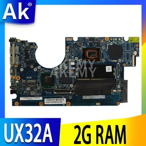 SAMXINNO For ASUS UX32A Laotop Mainboard UX32VD UX32V UX32A 90R-NYOMB1900Y Motherboard with 2G RAM I7-3537U/I7-3517U 24G SSD