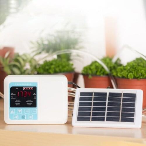 Garden Watering System Drip Irrigation System Controller Timer Solar Automatic Watering Device Indoor Potted Watering System
