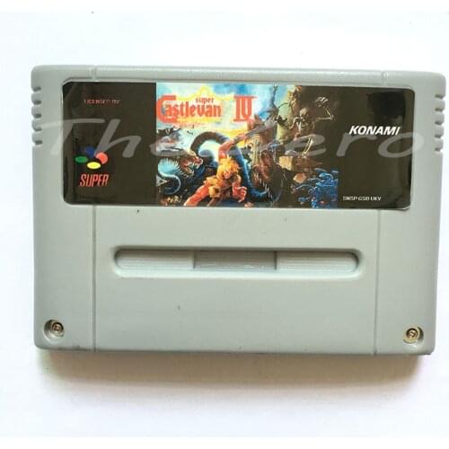 Super Castlevania 4 Video Game for 16 bit Super Game Card Cartridge Card for 46 pin EUR PAL Version Game Player