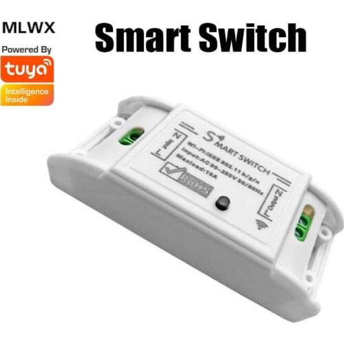 Wifi Smart Switch 2200W Timer Automation Controller, Circuit Breaker LED Light Controller Module Work With Alexa Google Home