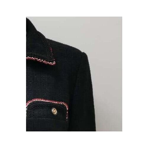 2020 Autumn and Winter Tweed Trim Short Coat Women Jacket