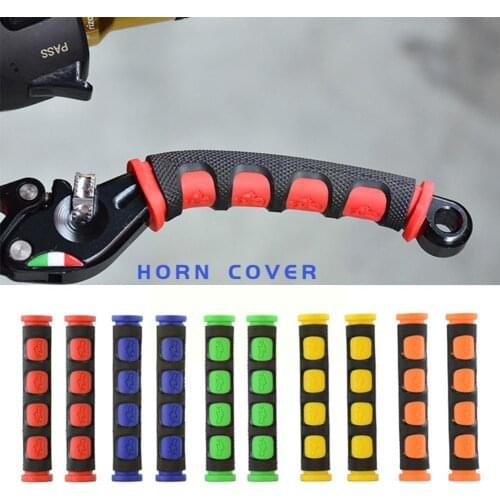 1Pair Anti-Slip Brake Handle Silicone Sleeve Soft Motorcycle Handbrake Covers Motorcycle Handlebar Bicycle Cover Protection K2H8