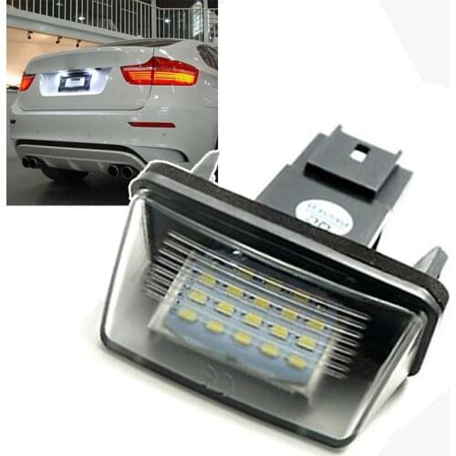 1pcs 18LED License Plate Light for Peug-eot 206/207/307/308 Citroen C3/C4/C5/C6