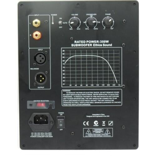 110/220V HIFI Mono 350W Subwoofer Digital Active Amplifier Board Pure Bass Professional Home Audio System subwoofer board