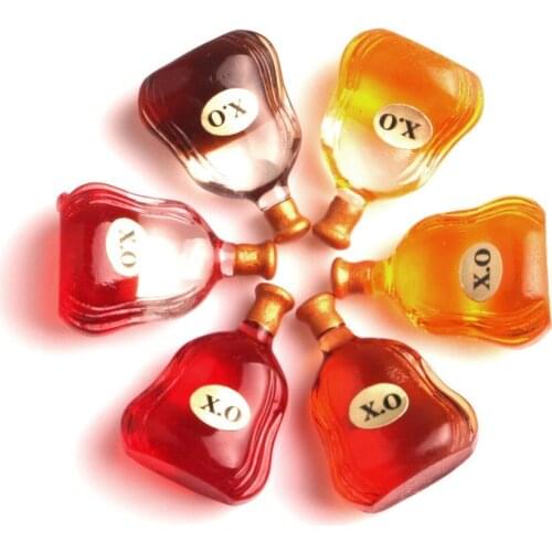 12Pcs Mixed Resin Wine Bottles Cabochon Flatback Decoration Crafts Embellishments For Scrapbooking Diy Accessories