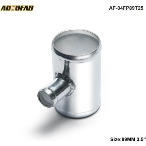 3.5" to 3.5" T-Pipe Aluminum Pipe 89mm To 89mm T Shape Tube Pipe for 25mm OD For Honda integra parts AF-04FP89T25