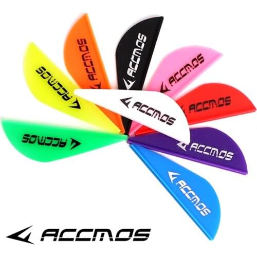 50/100pcs Archery 2 Inch Arrow Rubber Feather Arrow Vanes Hunting Plastic Feather Fletching DIY Arrow Accessories