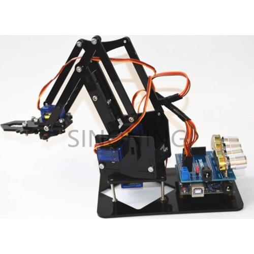 Arduino 4dof Acrylic Robotic Mechanical Arm Economic Kit
