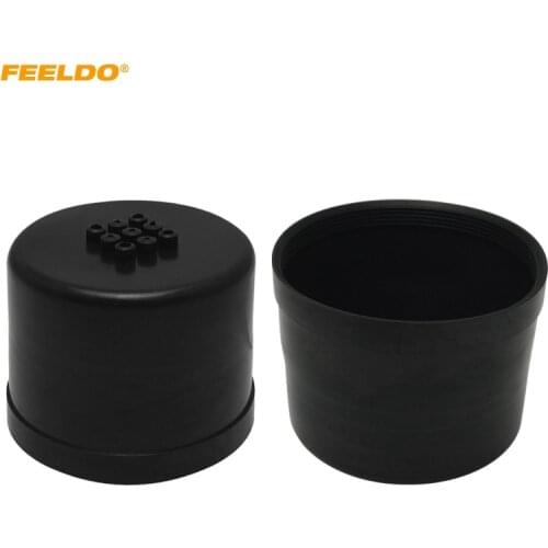 FEELDO 2Pcs Car LED HID Headlight Waterproof DustProof Cover Rubber 70mm-83mm Anti-Dust Housing Seal Headlamp Cap #5593