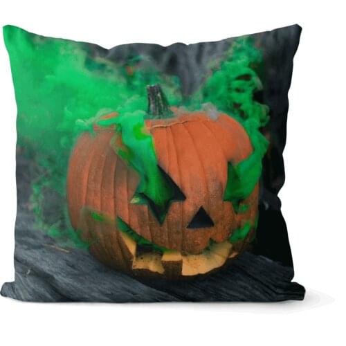 Halloween Velvet, Cotton Canvas square pillow cover cushion cover, used for sofa living room office party car
