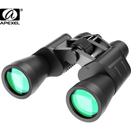 APEXEL 10-30x50 Powerful Binoculars BAK4 Long Range Pocket Spotting Zooming Telescope Eyeglass For Hunting Camping Tourism
