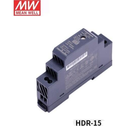 MEAN WELL HDR-15-12 12V 1.25A meanwell HDR-15 15W Single Output Industrial DIN Rail Power Supply
