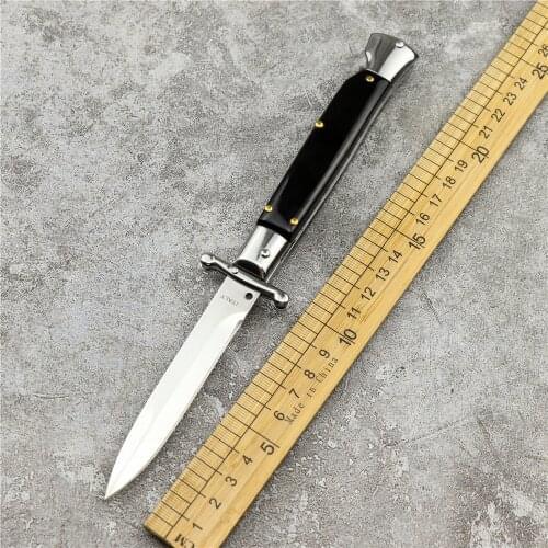 Cattle Horn handle field survival hunting knife AKC knife 440C steel outdoor camping knife
