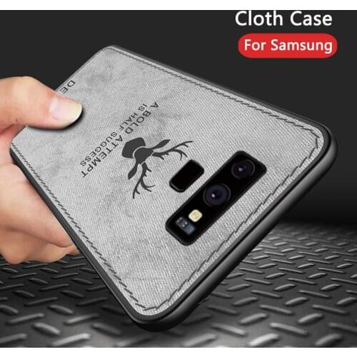 2019 For Samsung Galaxy J4 J6 2018 A6 plus Luxury Elk Deer Silicone TPU Cloth Texture Case For Samsung Galaxy J3 J5 J7 Euro 2017