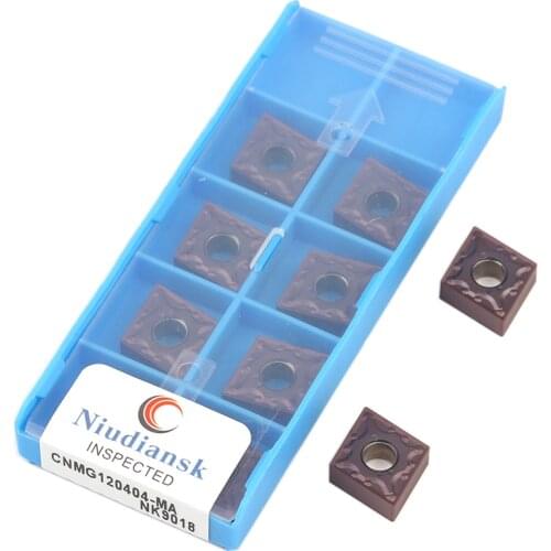 CNMG120404-MA NK9018 Carbide Inserts CNMG120408-MA NK9018 CNC Lathe Tools Turning Blade CNMG Cutter Stainless Steel Cutting Tool