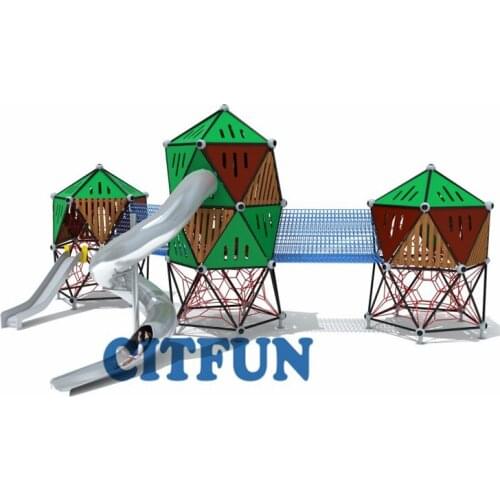 New design kids' toys climbing frames rope course, popular rope net series playground,Outdoor Playground Web climber OP18-219A