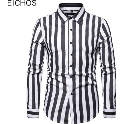 Мужские приталенные рубашки EICHOS China At AliExpress