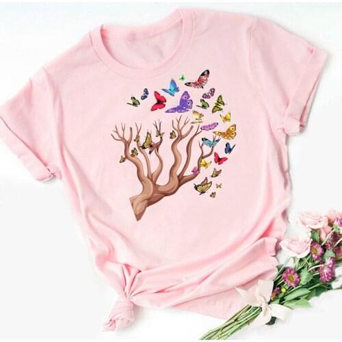 Butterfly Tree Beautiful A Perfect Gift Graphic T Shirt Women Tshirt Tops Harajuku T-Shirt Summer Clothes Female Fashion