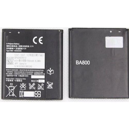 ISUNOO 10pcs/lot 1700mAh BA800 Battery For Sony Xperia S LT25i Xperia V LT26i AB-0400 Phone Battery