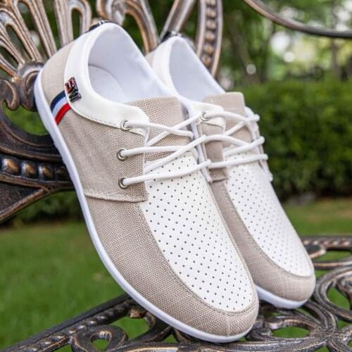 2021 Fashion White Shoes Men Casual Shoes Basic Lace up Driving Shoes Men Trainers Breathable Sneakers Zapatillas Hombre