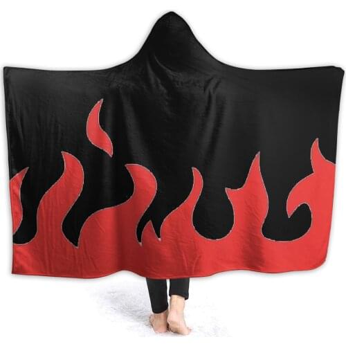 Soft warm flannel Namikaze Minato Hooded Blanket Japanese Anime blankets for airplane travel Bedspread Wrap