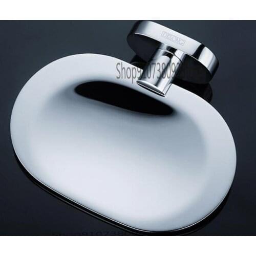 Wall Mounted Perforated Soap Box Rack Bathroom All Copper Soap Dish Toilet Balcony Soap Box Wall Shelf